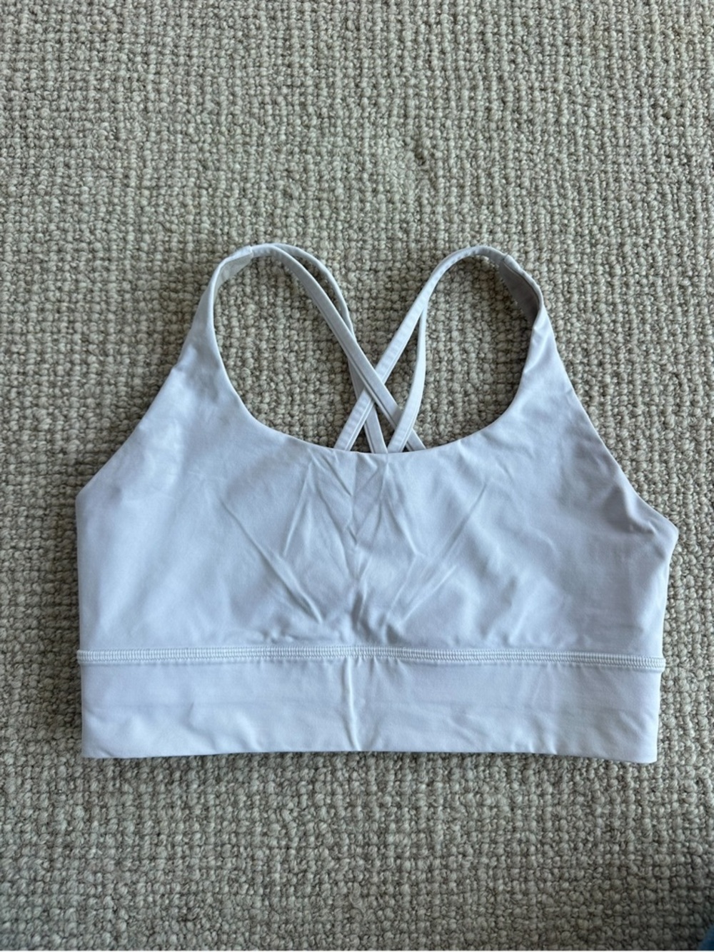 Lululemon white sports bra